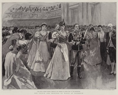 El Príncipe y la Princesa de Gales en Blenheim de William Small